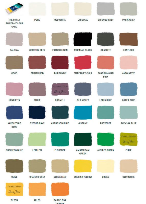 Decor Amore: My Annie Sloan Chalk Paint® Color Boards - Annie sloan chalk  paint colors, Annie sloan paint colors, Chalk paint colors